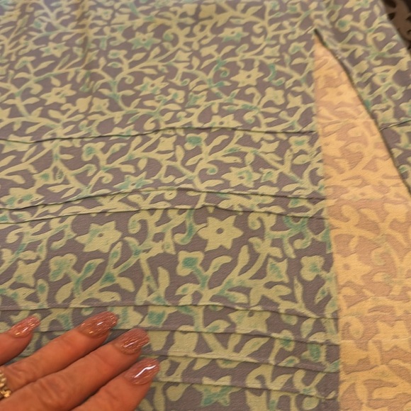 Sigrid Olsen Sport Blue Patterned Top - Picture 7 of 7